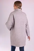 Пальто жіноче сіре код П775
