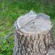 Кочерга из нержавейки 3 мм для сковороды и мангала с гравировкой.