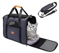 Сумка переноска для кошек и собак 45х31х34 CosmoPet CP-50 Dark Blue
