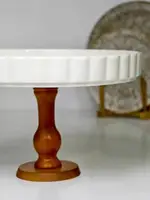Тортовница OLens White kitchen 8030-324 17.5х27.2 см белая