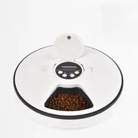 Автоматична годівниця для собак і котів електронна Pet Feeder, 30x7 см, 6 порцій по 90мл, таймер, мелодія