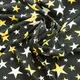 Ткань плательная Super Soft  зірка чорна, Зірки