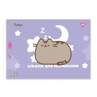 Альбом для малювання скоба з перфорацією А4 YES Pusheen 130590 28 аркушів