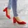 Туфли женские Fashion Waylon 2460 37 размер 24 см Красный