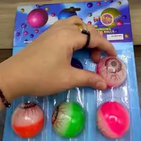 Мячики-попрыгунчики "Глазки", 4,5 см, 12 штук