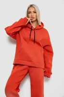 Спортивний костюм жіночий на флісі, колір теракотовий, 238R5726