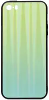 Чехол-накладка TOTO Aurora Print Glass Case Apple iPhone SE/5s/5 Green