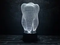 Сменная пластина для 3D светильников "Зуб" 3DTOYSLAMP