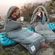 Спальный мешок с капюшоном с обычным мешком для хранения Naturehike M300 CNK2350WS023, зеленый, левый