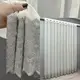 Готовая тюль (2,5х2,7м.) из ткани бамбук с вышивкой и люрексом. Цвет молочный с серым. Код 1826т 42-0894