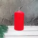Свічка столова циліндр Bispol AURA Candles sw60/100-030 Червоний
