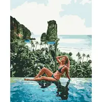 Картина по номерам "Отдых души" 40*50см KHO4714