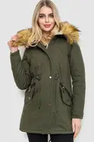Парка женская зимняя, цвет хаки, 244R6906