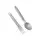 Туристический набор ложка-вилка NexTool Titanium Tableware Set, титан