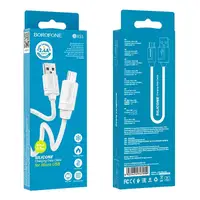 Кабель BOROFONE Micro USB Harmony silicone charging data cable BX55 | 1m, 2.4A |