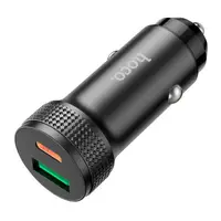 Адаптер автомобильный Hoco Level car charger Z49B |1USB/1Type-C, 38W/3A, PD/QC|