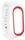 Ремешок UWatch Double Color Replacement Silicone Band For Xiaomi Mi Band 3/4 White/Red Line