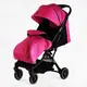 Коляска прогулочная детская "JOY" Fabiana (телескопическая ручка). Pink and black 118440