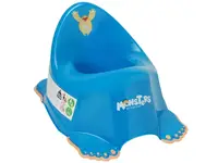 Антиковзкий дитячий горщик з музикою MONSTERS blue