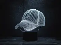 Змінна пластина для 3D-світильників "Бейсболка" 3DTOYSLAMP