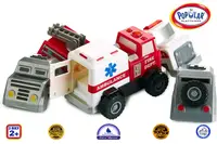 Детский конструктор Popular Playthings машинка (полиция, скорая помощь, пожарная)