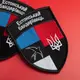 Шеврон на липучке Естонський Бандерівець Эстония флаг Эстонии 7х10 см вышитый патч нашивка