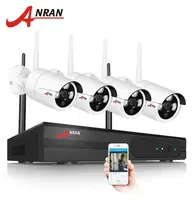 Комплект WiFi видеонаблюдения Anran 4сh AR-K04W13-03NW White