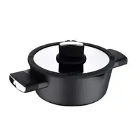 Каструля з кришкою Bergner Ion BG-35800-BK 20 см 2 л чорна