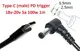 Переходник для TS100, SH72, SQ-D60, SQ001, T12 на 20v (max 5a, 100w) на 5.5x2.5mm 1m з USB Type-C (male) Power Delivery PD тригер (A class) 1 день гар.