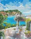 Картина по номерам KHO2834 Завтрак у моря 40*50см Идейка