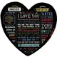 Подушка сердце 3D I love you 40х40х7,5 см (3DPS_WOL026)