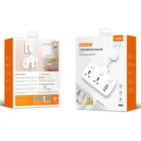 Подовжувач мережевий Ldnio SC2413 |3USB/1Type-C, 3Sockets. QC/PD, 20W/10A, EU Plug|