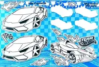 Розмальовка із завданнями + 114 наліпок "Hot Wheels", А4