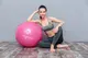 М'яч для фітнесу (фітбол) Power System PS-4011 Ø55 cm PRO Gymball Pink