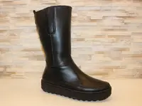Сапоги женские зимние черные натуральная кожа С145