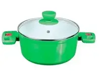 Каструля з кришкою Peterhof PH-15732-24-green 24 см 3.8 л зелена