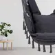 Подвесное кресло гамак бразильский BOHO 100см + 2 шт подушки Dark Grey