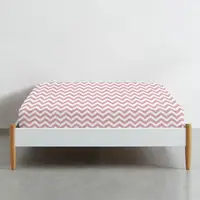 Простирадло на резинці в дитяче ліжечко 70х140 ROSE ZIGZAG