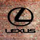 Настенное декоративное панно из дерева в форме значка Lexus
