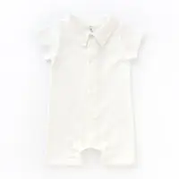 Песочник-рубашка для мальчика на кнопках короткий рукав Delicate