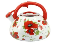 Чайник емальований з свистком 3,2 л Red Handle Zauberg 9-L-3-2 80386