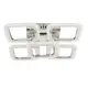 Потолочная LED люстра, светильник светодиодный Sunlight W8036/4+1B СR