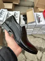 Чоловічі туфлі шкіряні весняно-осінні чорні Ava 44 (40)