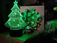 Сменная пластина для 3D светильников "Елочка" 3DTOYSLAMP