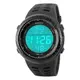 Часы наручные мужские SKMEI 1167BK BLACK, армейские часы противоударные. Цвет: черный