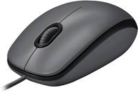 Мышь компьютерная проводная Logitech M100 Black L910-006652 черная