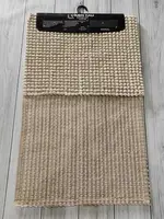 Bej помпончики. Килимки в ванну кімнату 2в1. River home Туреччина