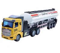 Трейлер на радіокеруванні Truck Racing, бензовоз, підсвічування, USB-кабель. Yellow (139062)