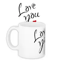 Кружка с принтом Love you 330 мл (KR_PAR019)