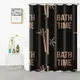 Шторка для ванны из полиэстера водонепроницаемая Bathlux 180x180 см с кольцами, занавеска для ванной комнаты